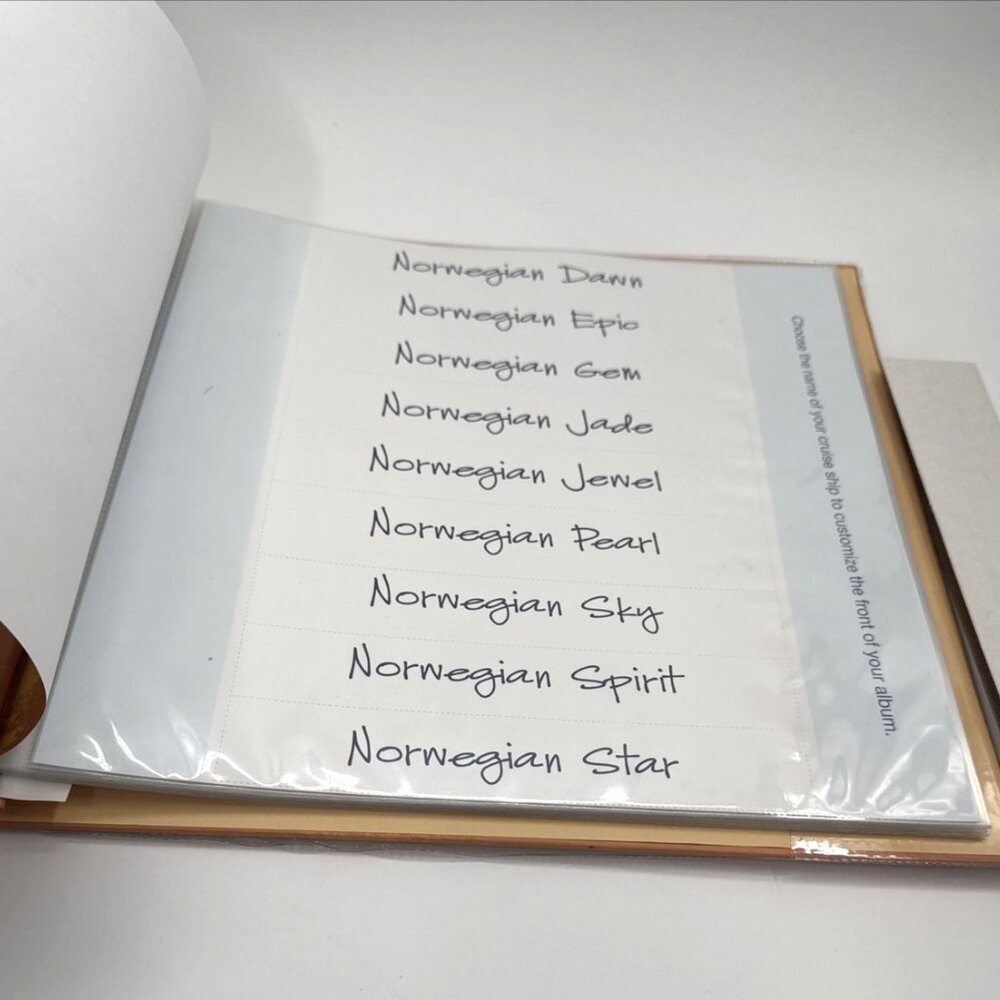Norwegian Cruise Line Voyage Scrapbook Photo Album Scrapbooking Craft Travel NEW - Picture 5 of 9